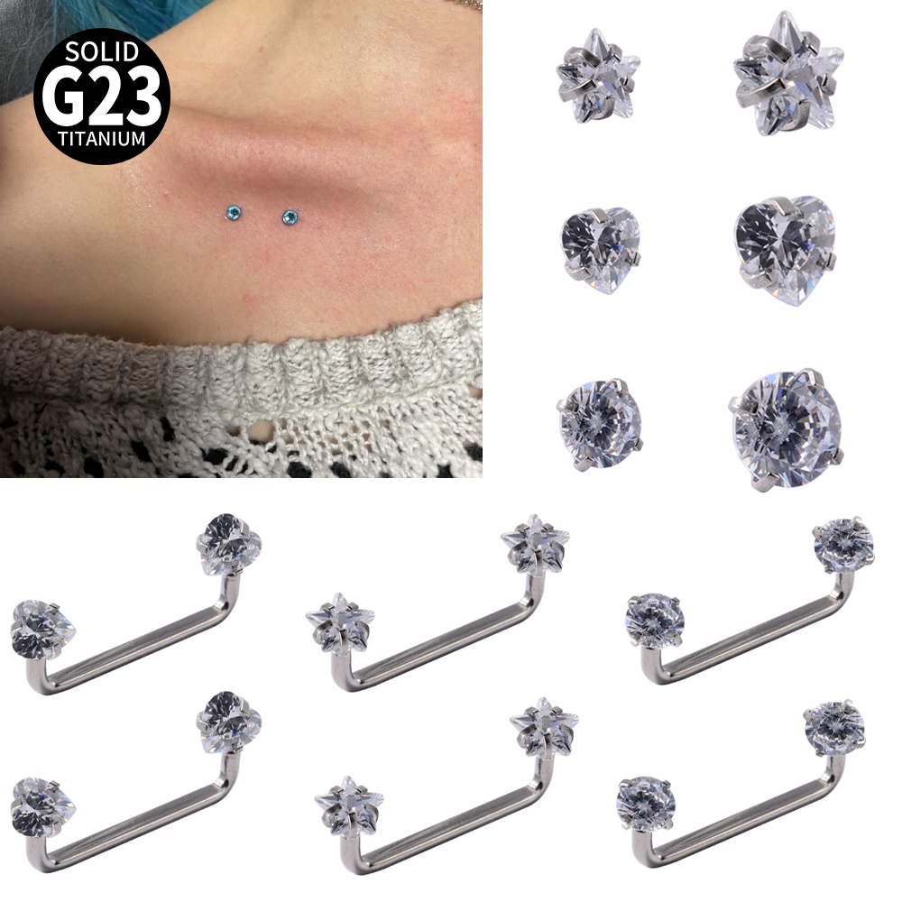 Dermal Anchor Top - Barres de perçage de Surface microdermique
