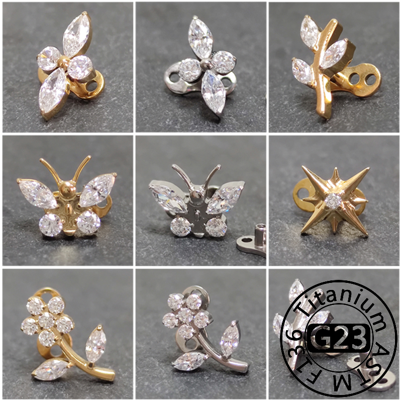 Dermal Anchor Top - G23 titane Zircon Micro ancre cutanée