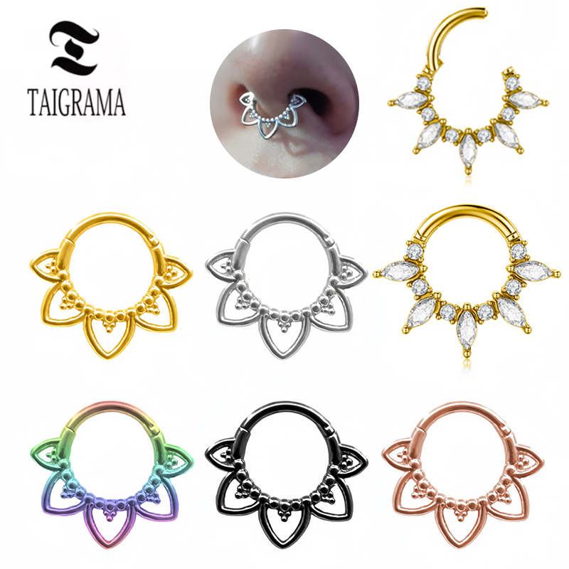 Clicker Ring Seamless - Anneau de nez en acier inoxydable,