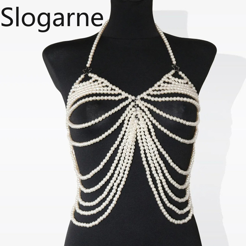 Body Jewelry Europe - Femmes Sexy perle corps chaîne bijoux