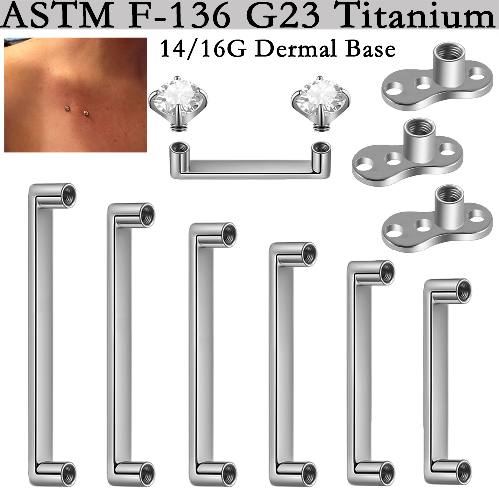 Dermal Anchor Top - 5/1PCS G23 Titane, ancre dermique à