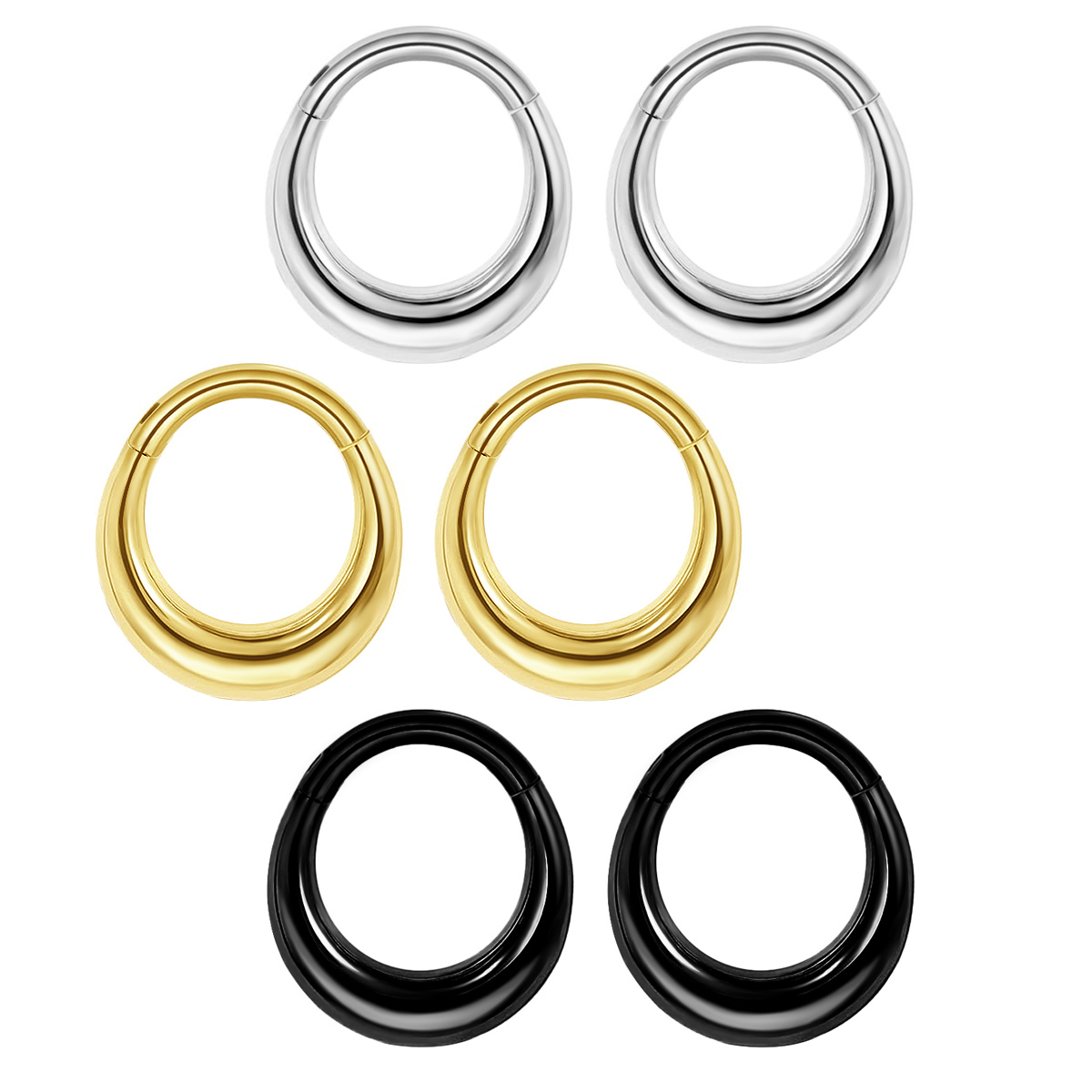 Clicker Ring Seamless - Anneau de nez articulé en acier