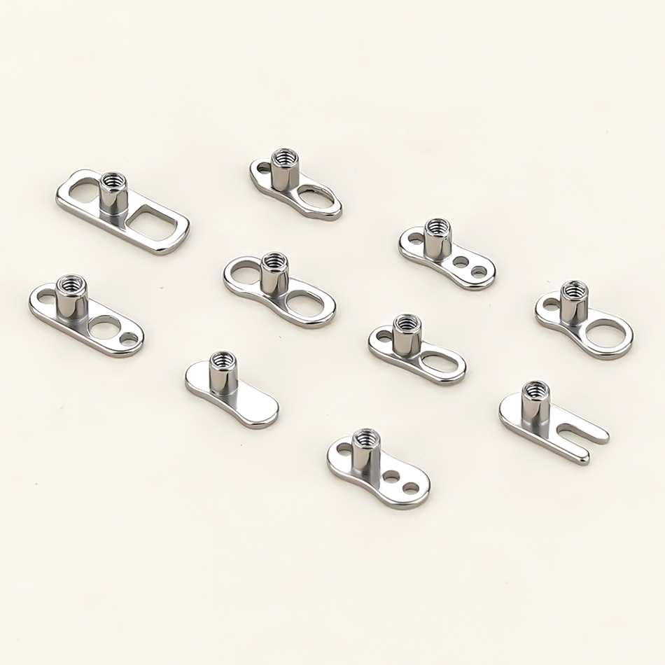 Dermal Anchor Top - 5 pièces/10 pièces/50 pièces, base d'ancrage