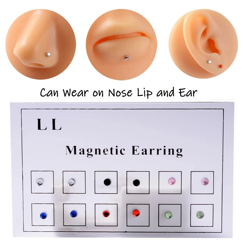 Body Jewelry Nose Ring - 12 pièces/carte faux tricheur Non percé