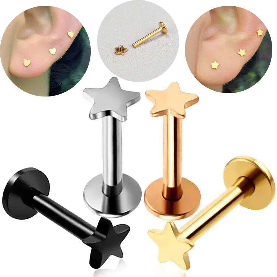 Body Jewelry Internally Threaded - 16G Piercing titane acier filetage interne