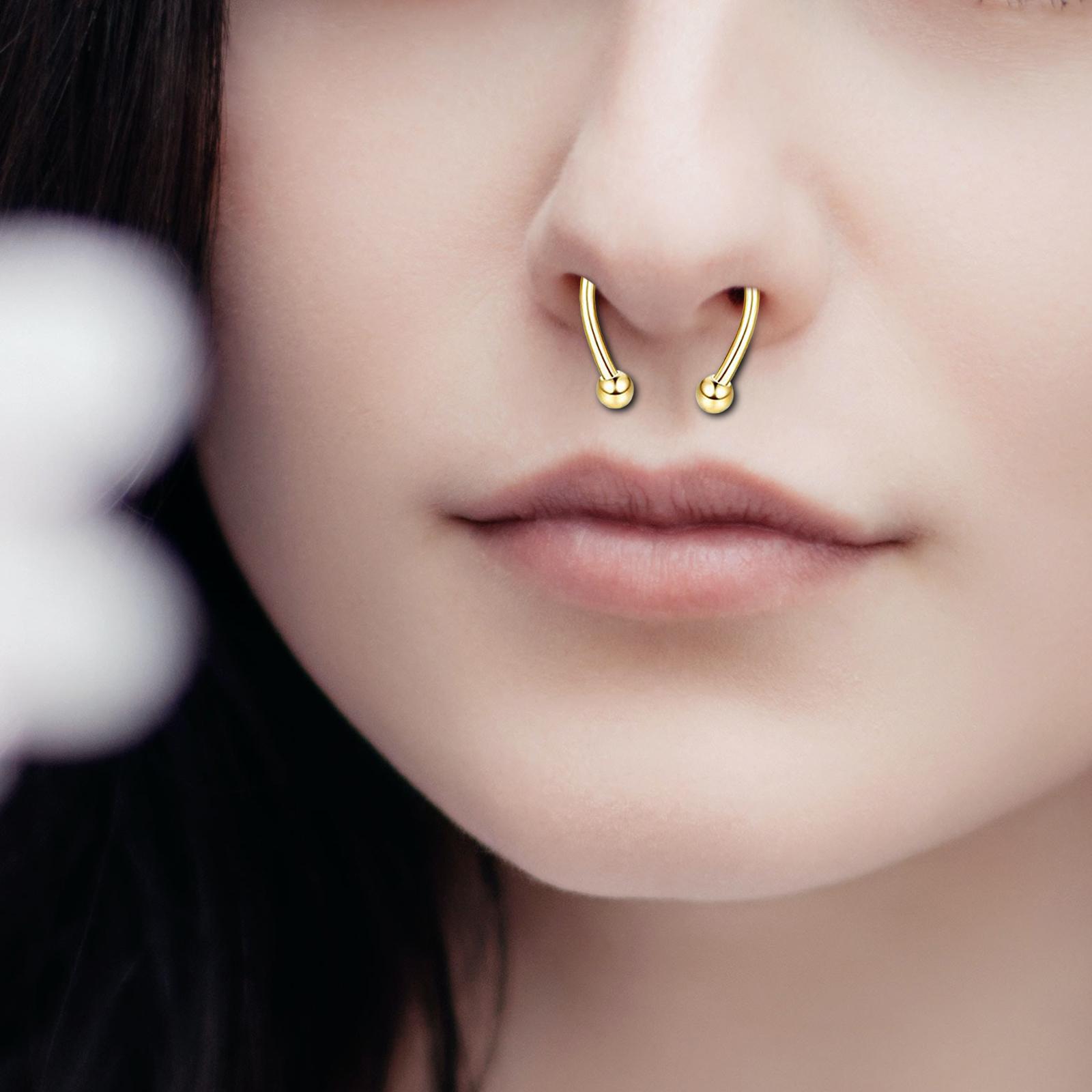 Body Jewelry Shop - Anneau nasal magnétique en acier inoxydable,