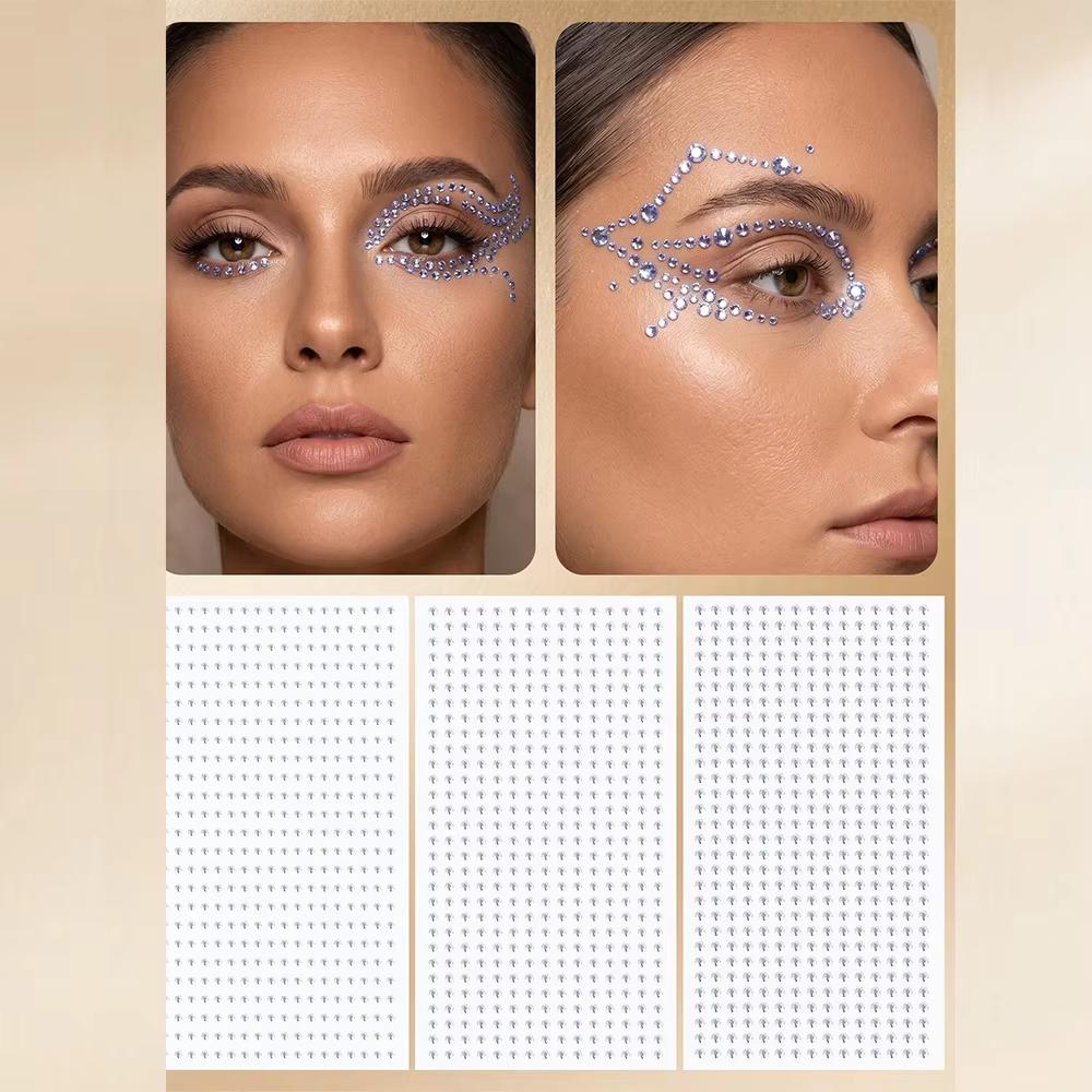 Body Jewelry Stickers - Faux anneaux de nez, pierres faciales,