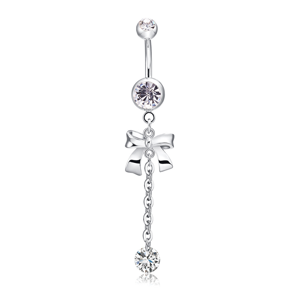 Body Jewelry Internally Threaded - Piercing de nombril en argent regardé