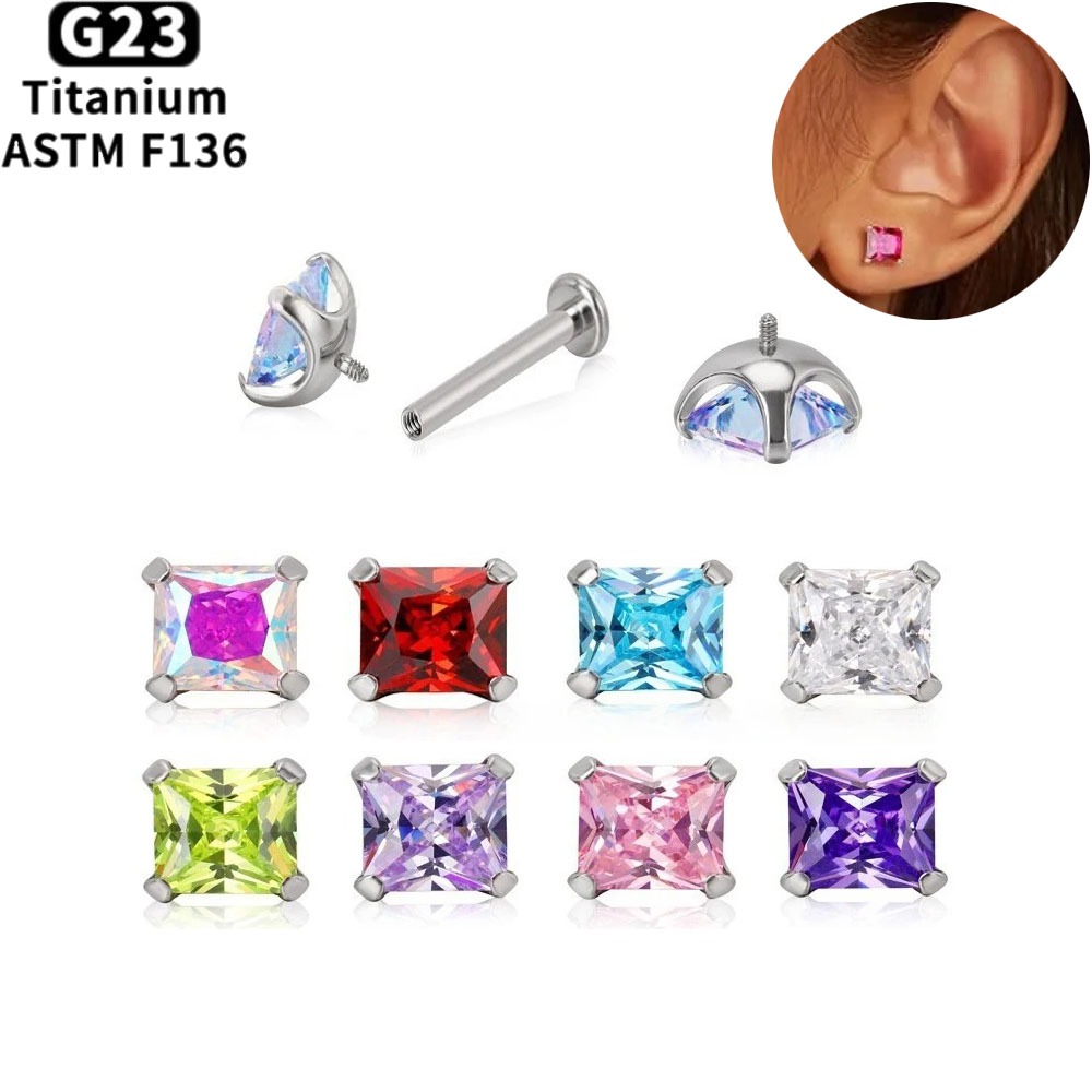 Body Jewelry Internally Threaded - Anneaux de piercing pour lèvres en