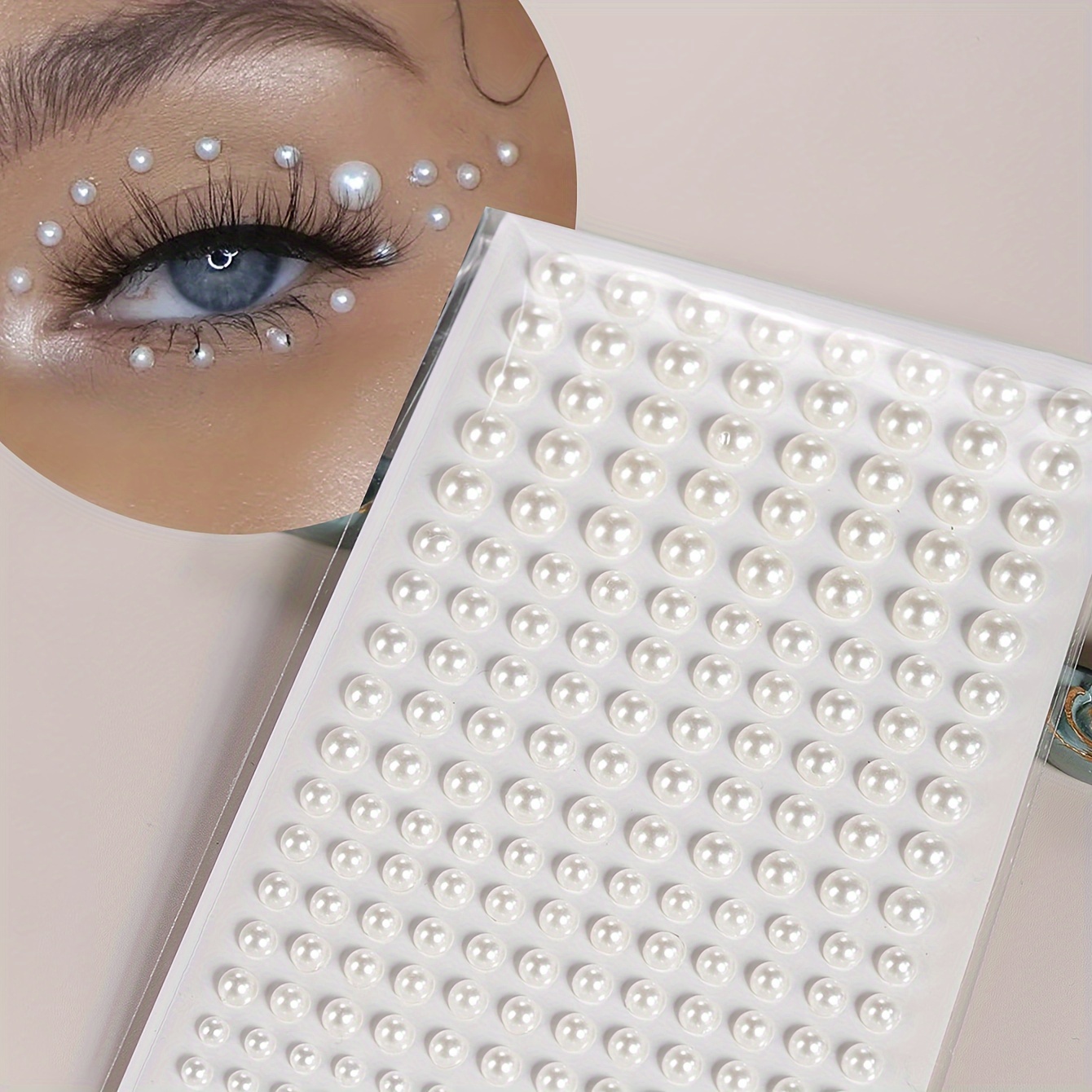 Body Jewelry Stickers - Fausse perle femmes tridimensionnelle décoration faciale