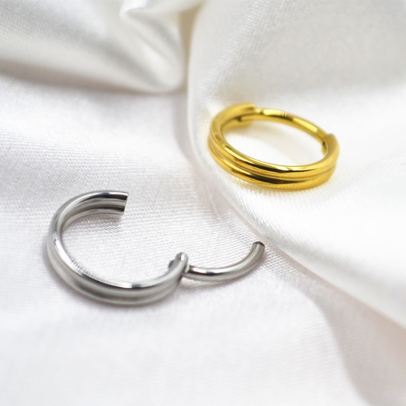 Clicker Ring Seamless - 20 pièces en acier inoxydable 316L