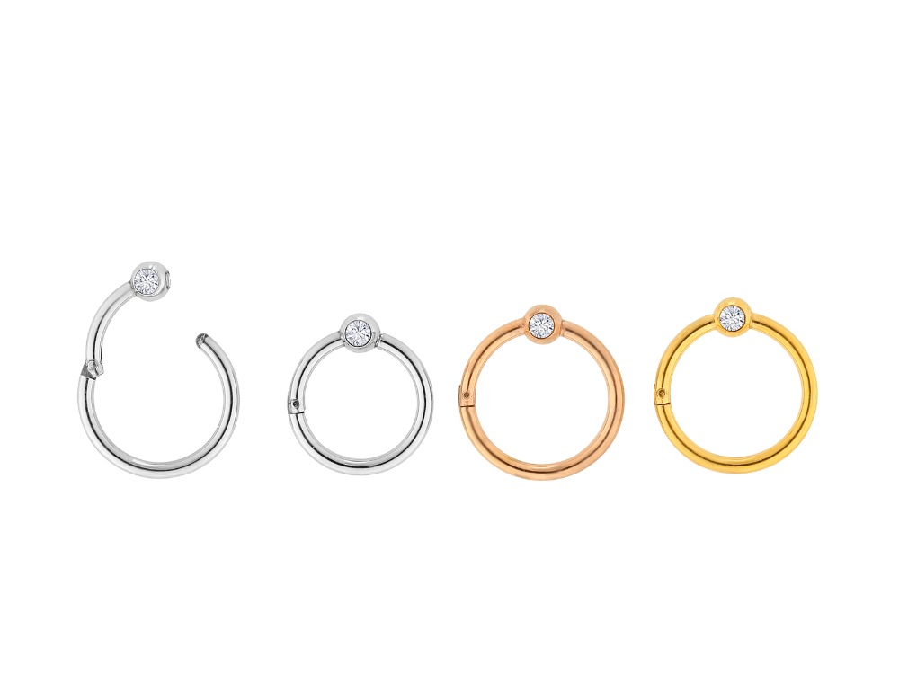 Clicker Ring Seamless - Anneau de segment articulé sans soudure,