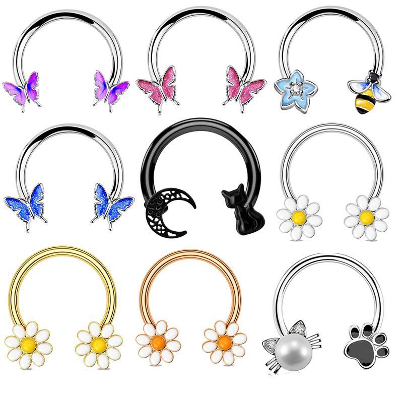 Body Jewelry Nose Ring - Anneau de septum 16G, bijoux de