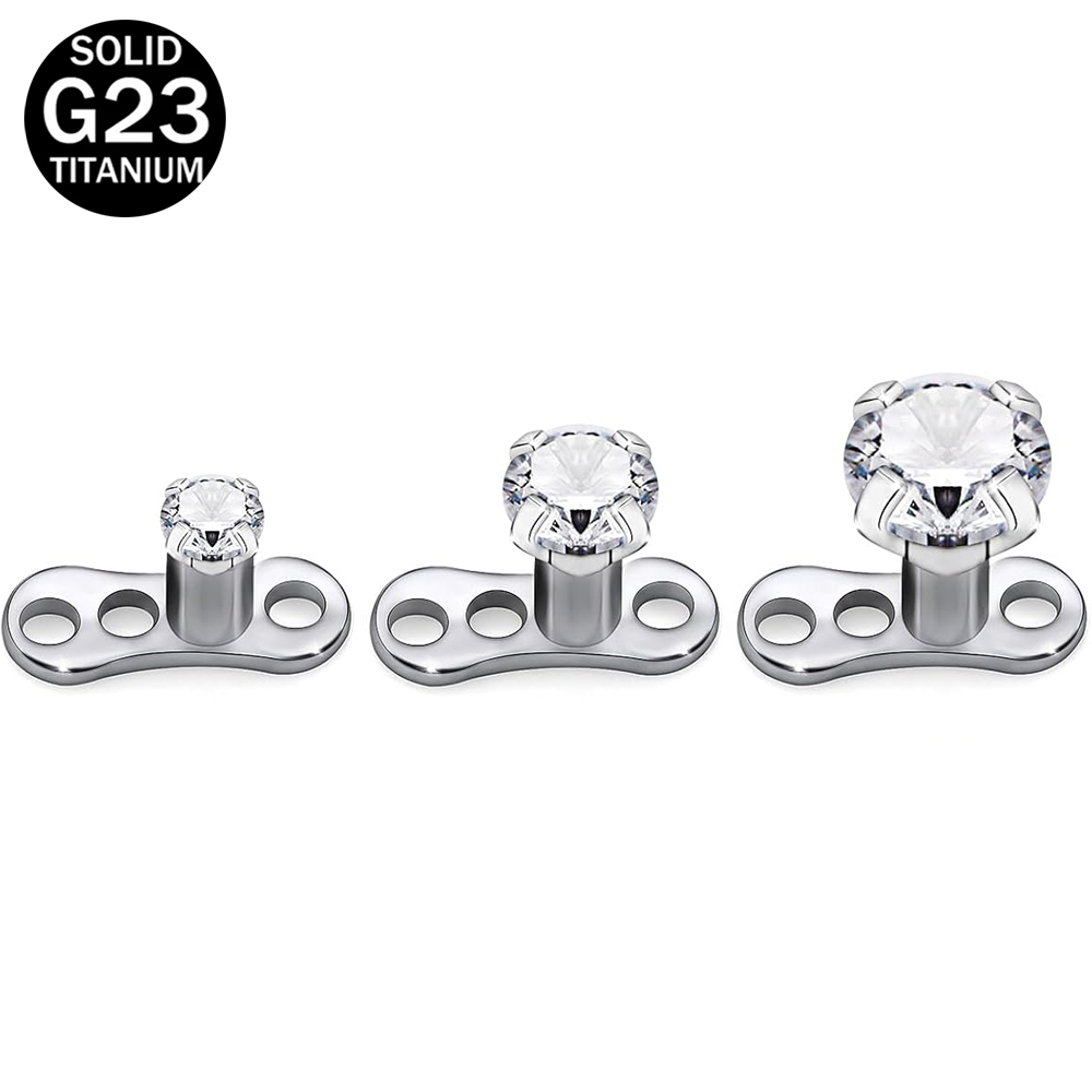 Dermal Anchor Top - 14G G23 Titanium Dermal Piercing Bijoux