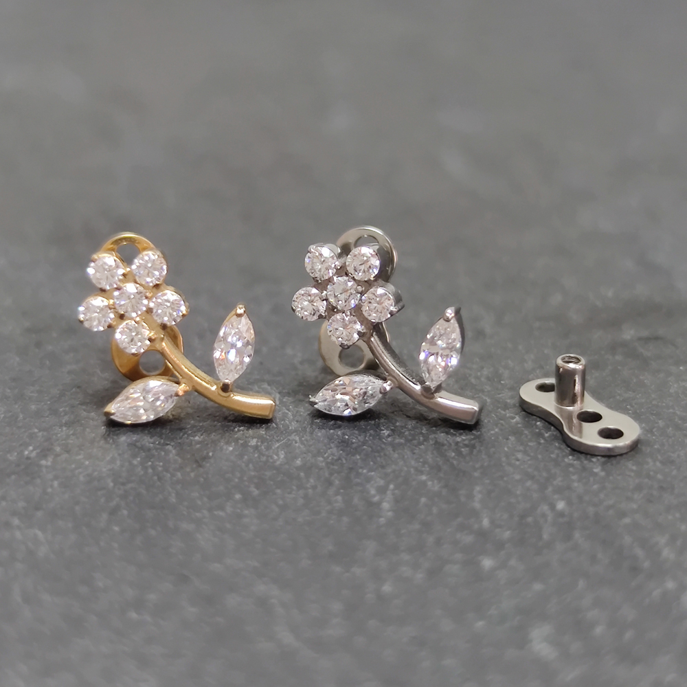 G23 titane Zircon Micro ancre  - Dermal Anchor Top avis et prix