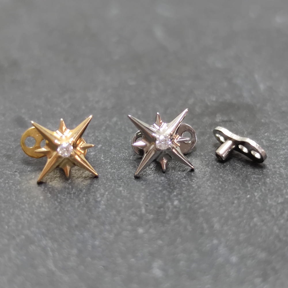 G23 titane Zircon Micro ancre  - Dermal Anchor Top avis et prix