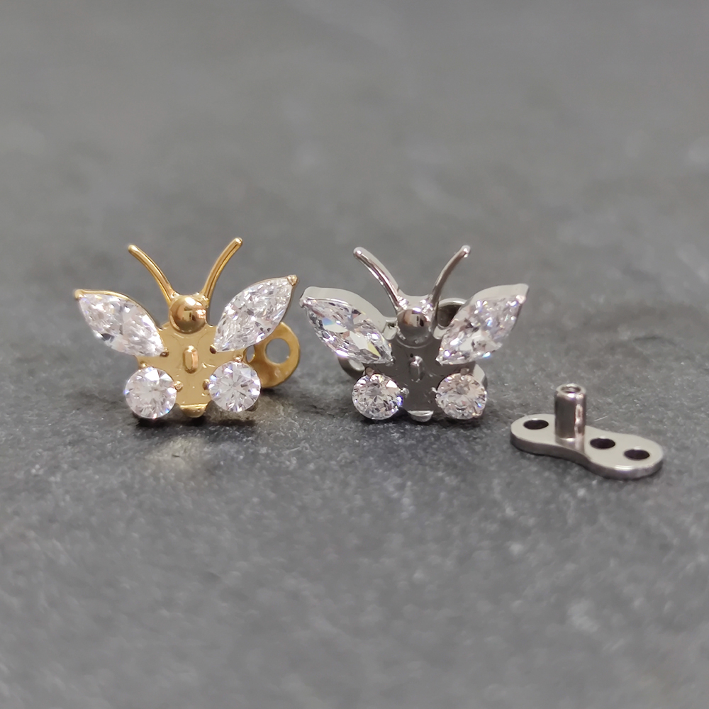 G23 titane Zircon Micro ancre  - Dermal Anchor Top avis et prix