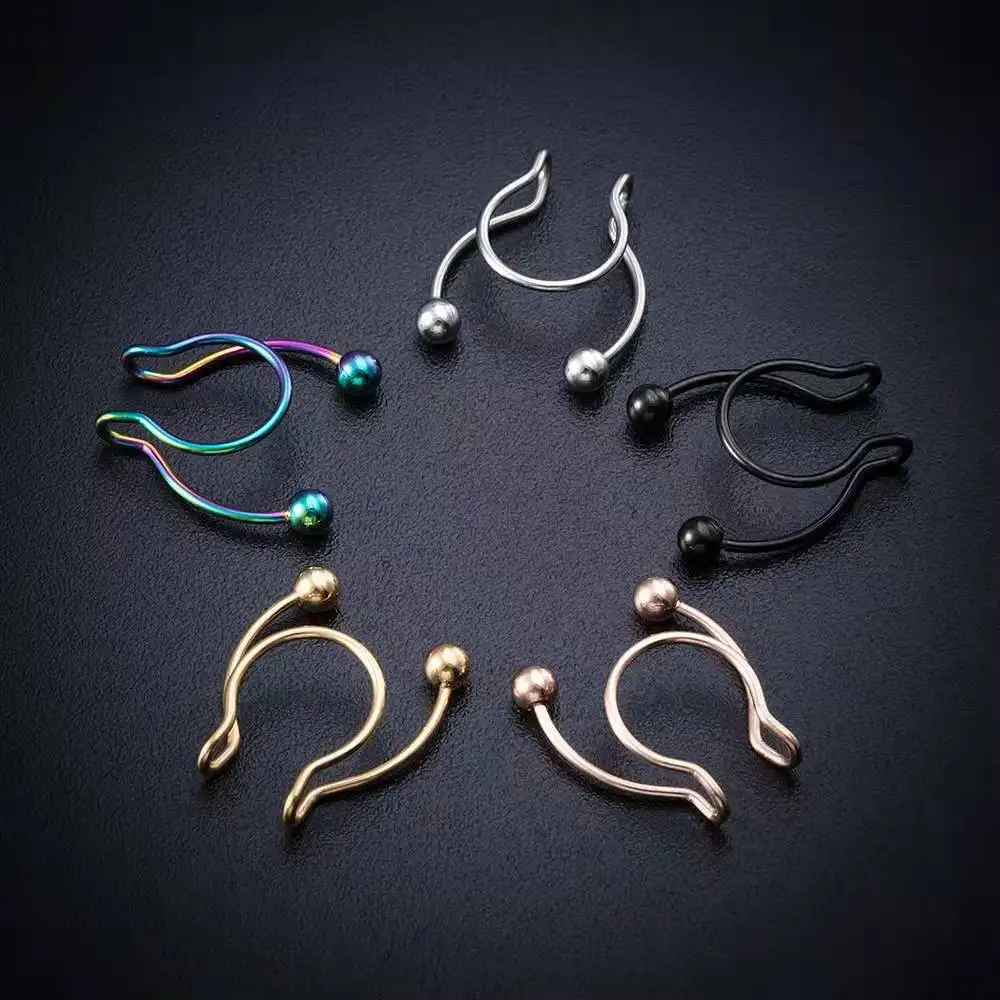 Faux anneau de nez en forme de - Body Jewelry Nose Ring avis et prix