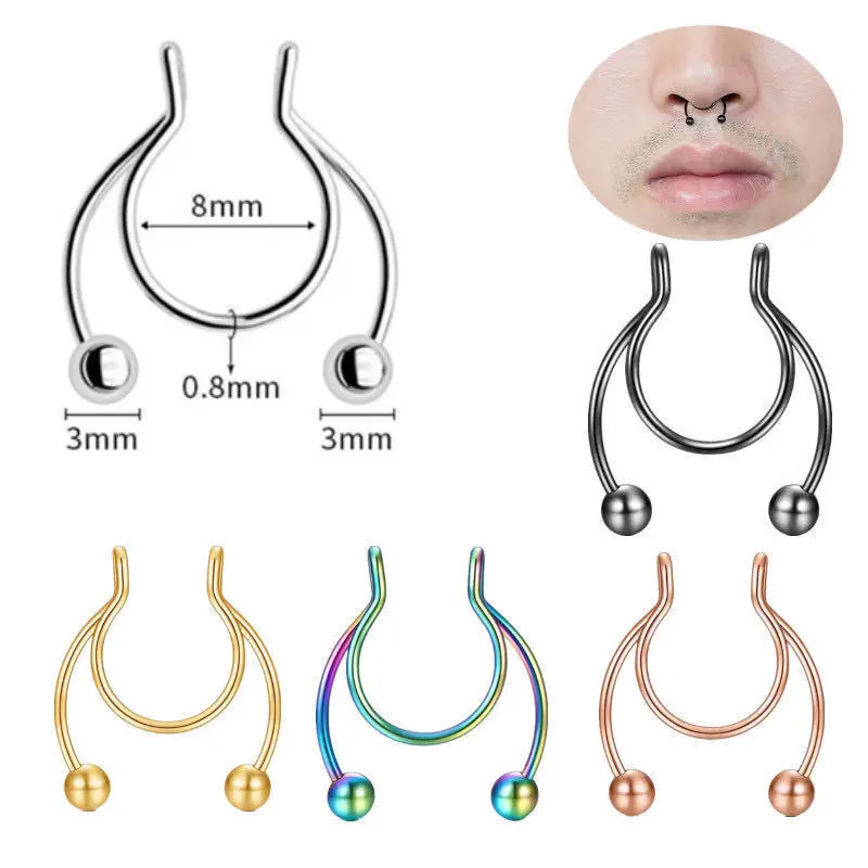 Faux anneau de nez en forme de - Body Jewelry Nose Ring avis et prix