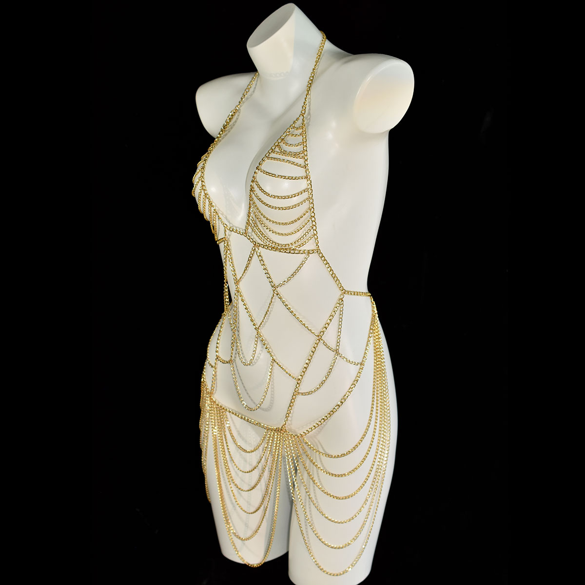 Robe longue luxueuse à franges - Body Jewelry Retainers avis et prix