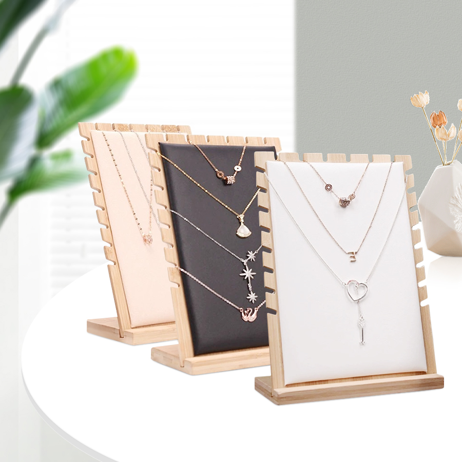 Cadre de collier en bois massi - Body Jewelry Holder avis et prix