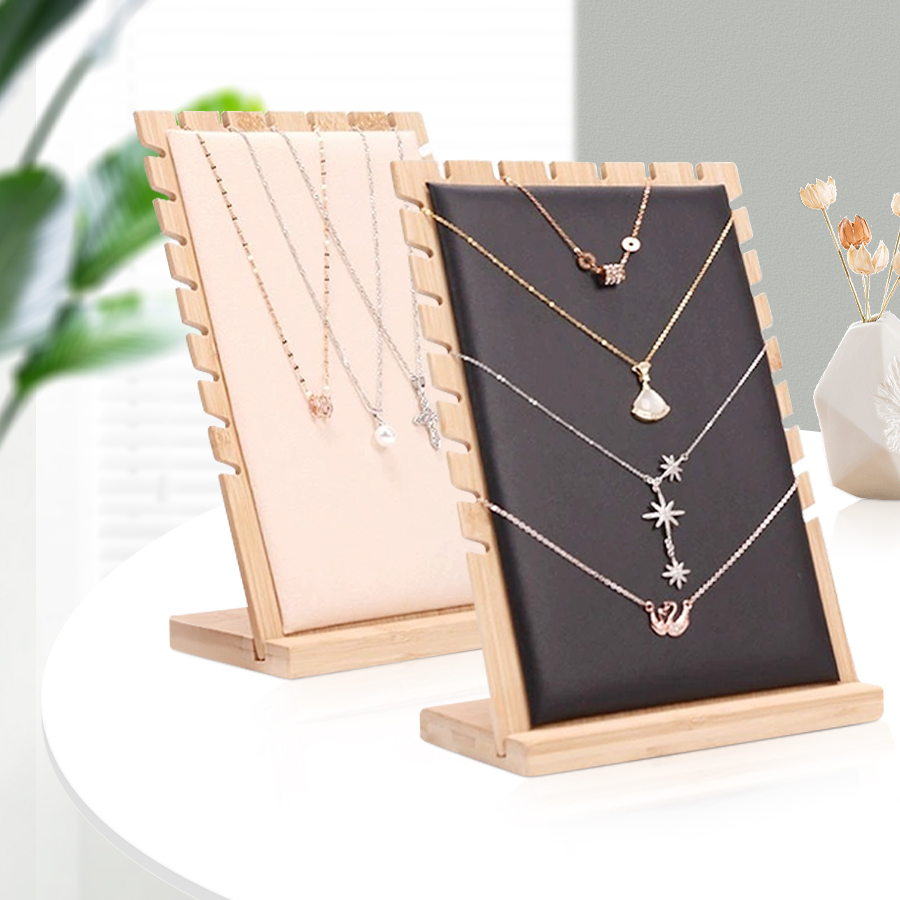 Cadre de collier en bois massi - Body Jewelry Holder avis et prix