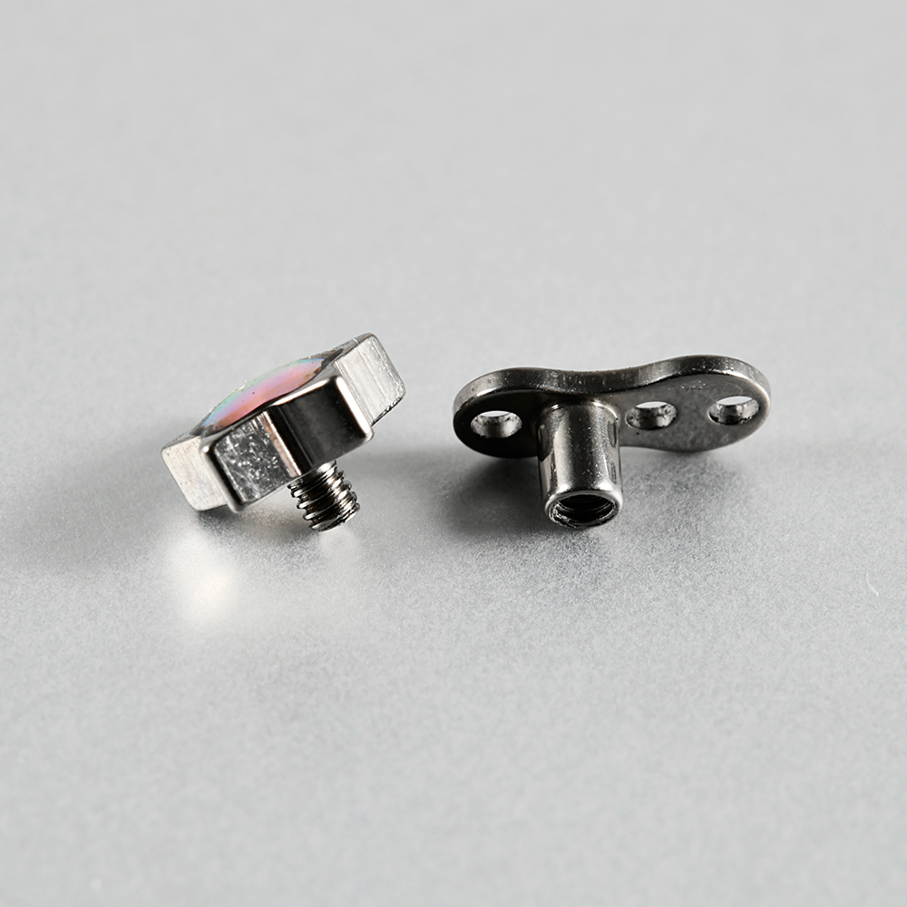 1PC titane Flash Film & opale  - Dermal Anchor Top avis et prix
