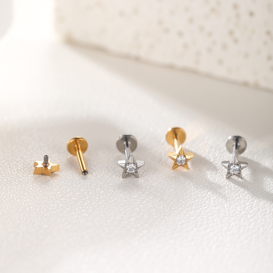 Boucles d'oreilles Tragus en t - Body Jewelry Internally Threaded avis et prix