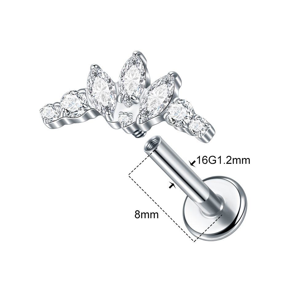 Boucles d'oreilles en titane e - Body Jewelry Internally Threaded avis et prix