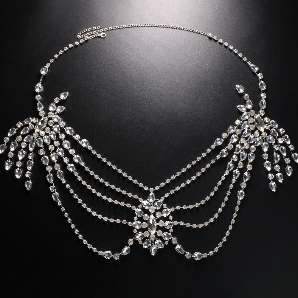 Boho cristal mariée épaule cha - Body Jewelry Retainers avis et prix