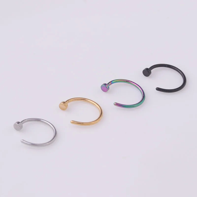 Lot de 5 anneaux de nez 20G, 6 - Body Jewelry Nose Ring avis et prix