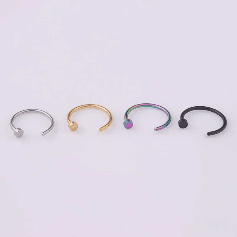 Lot de 5 anneaux de nez 20G, 6 - Body Jewelry Nose Ring avis et prix
