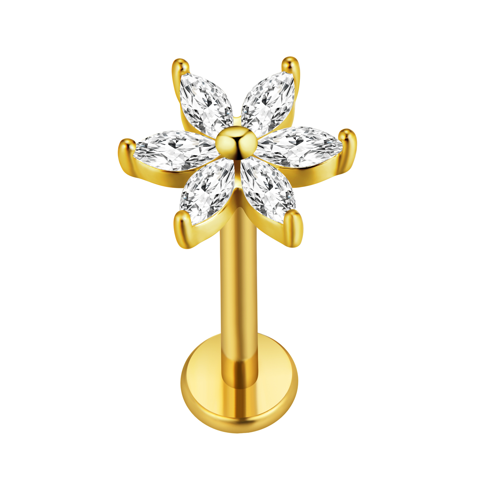 Feuille d'érable Labret Pierci - Body Jewelry Internally Threaded avis et prix