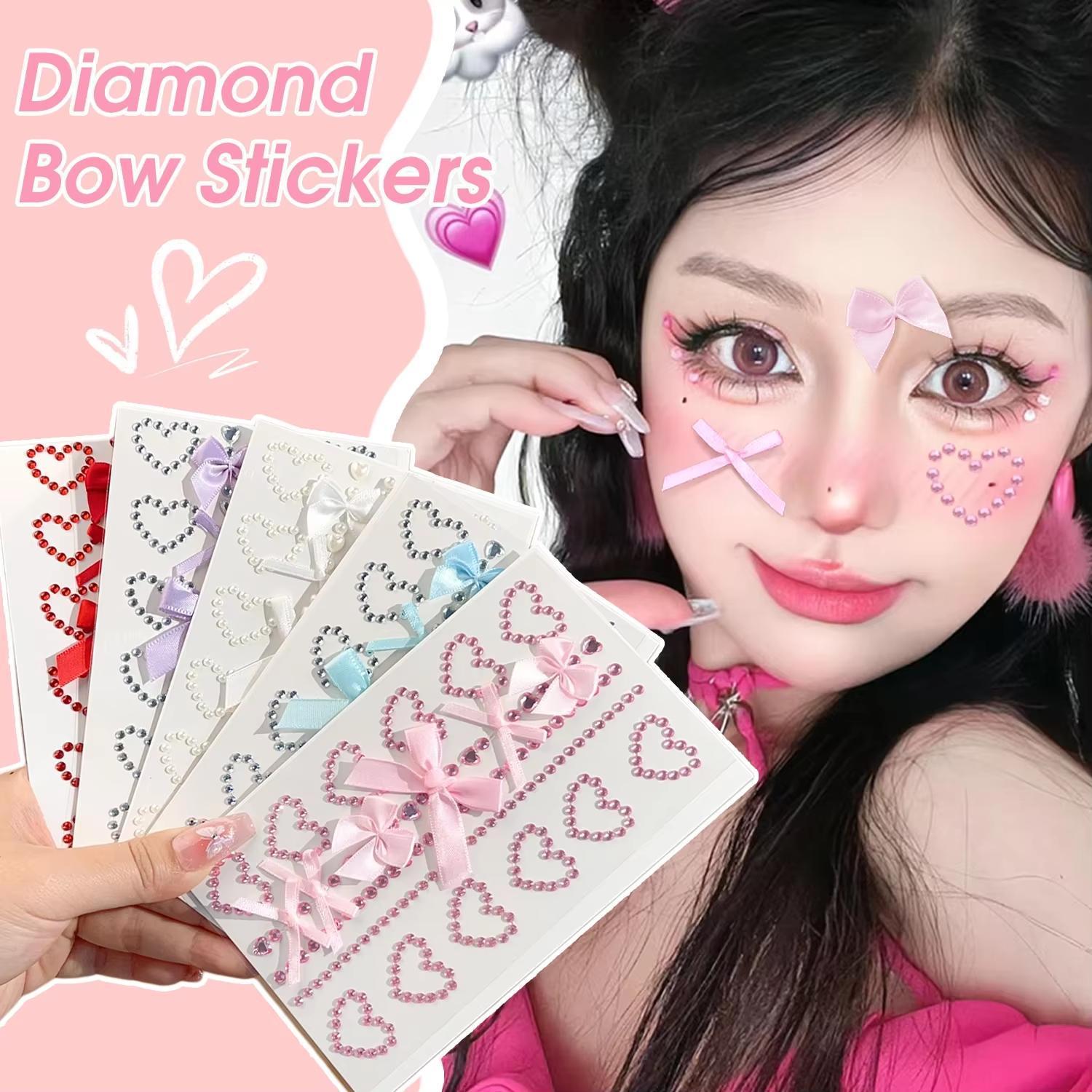 1 feuille rouge ruban arc arti - Body Jewelry Stickers avis et prix