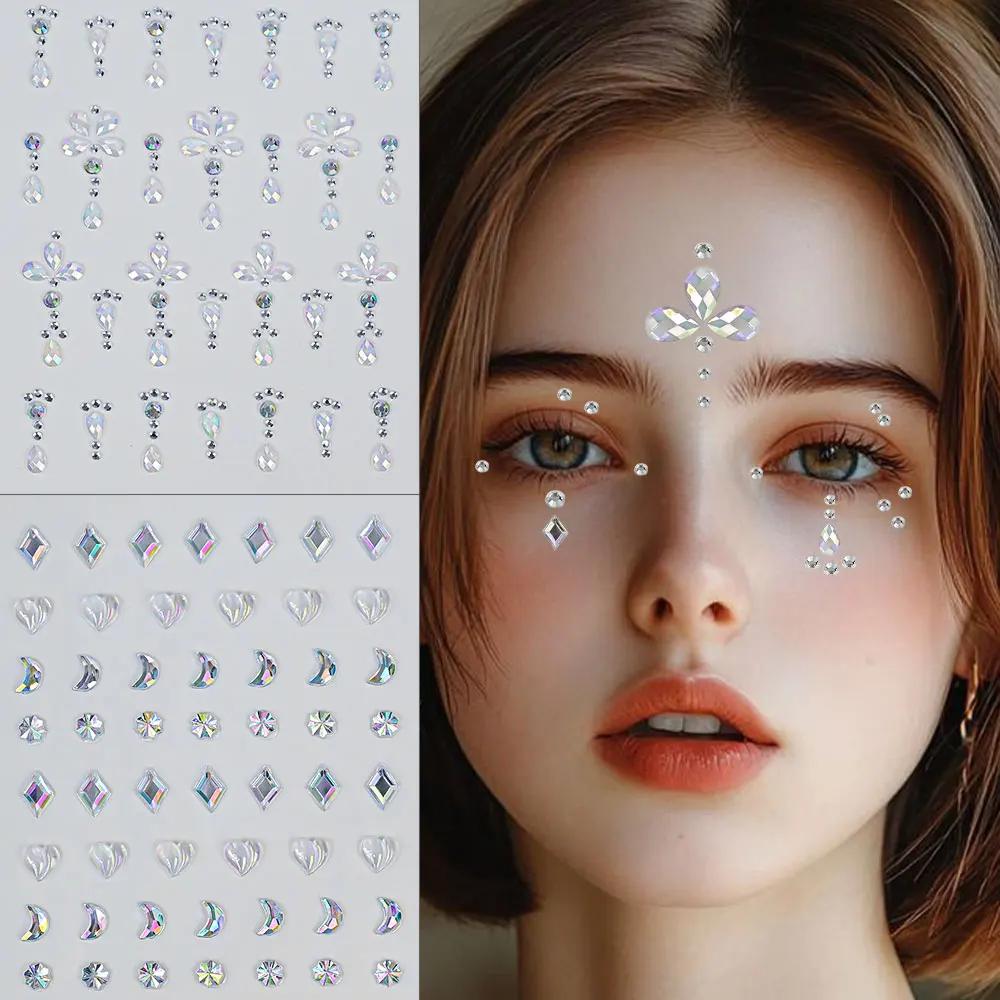 1 feuille coloré arc/étoile/cœ - Body Jewelry Stickers avis et prix
