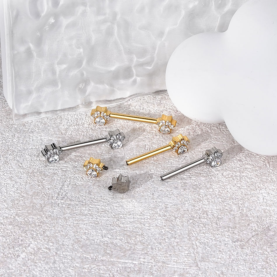 Piercing de mamelon en titane, - Body Jewelry Internally Threaded avis et prix