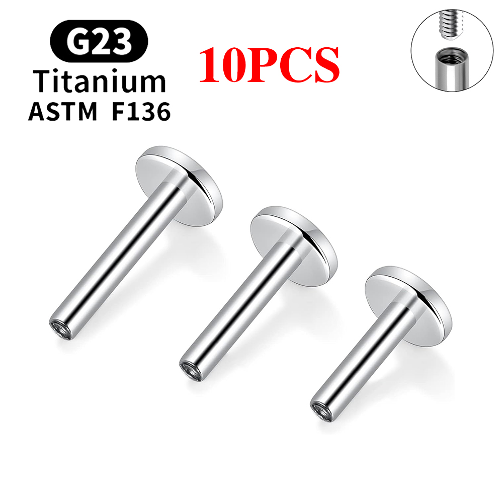 10 pièces G23 titane Piercing  - Body Jewelry Internally Threaded avis et prix