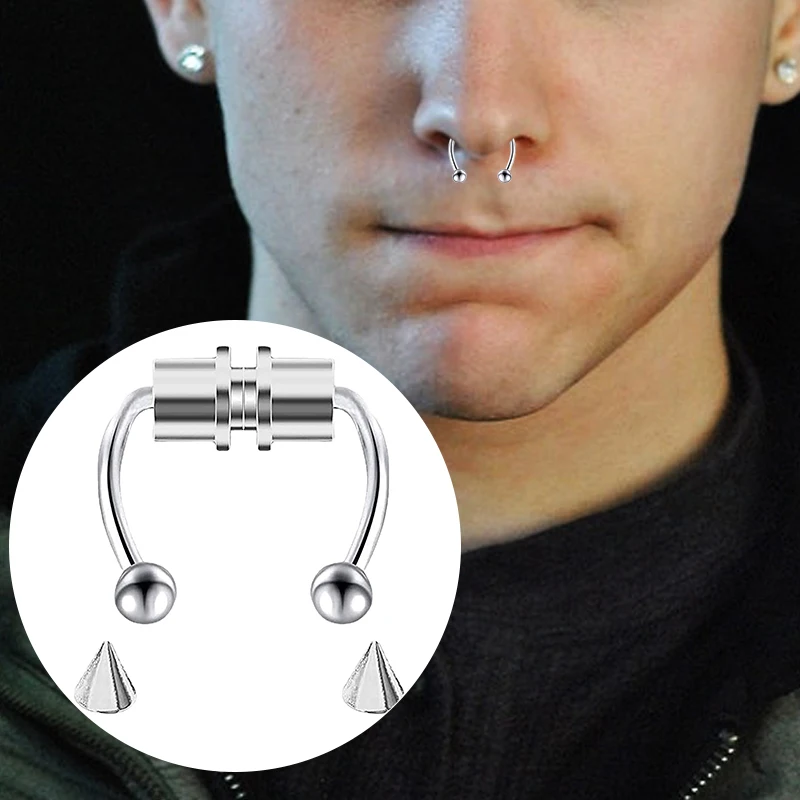Faux Piercing nez anneau cerce - Body Jewelry Nose Ring avis et prix
