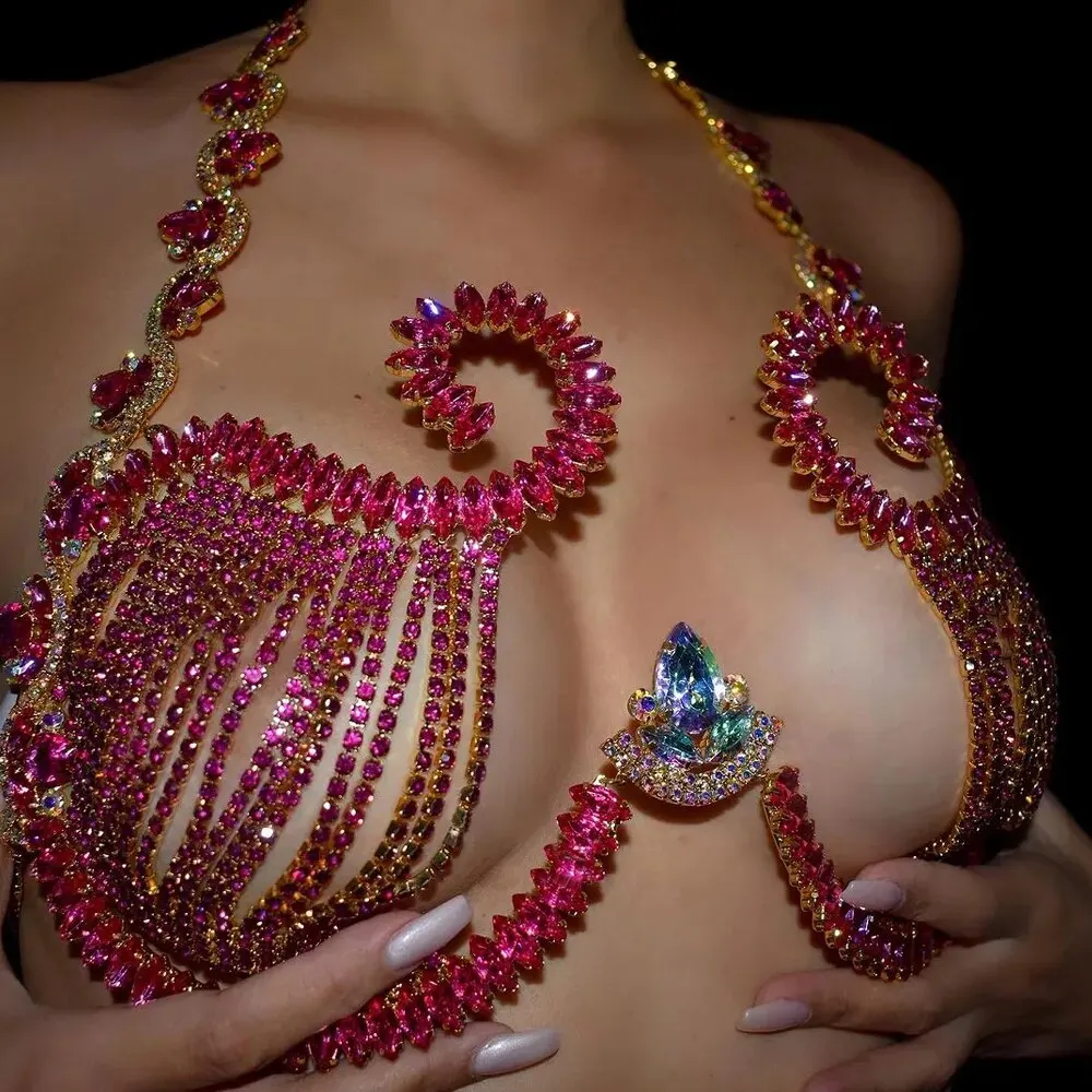 Soutien-gorge en biscuits rose - Body Jewelry Retainers avis et prix