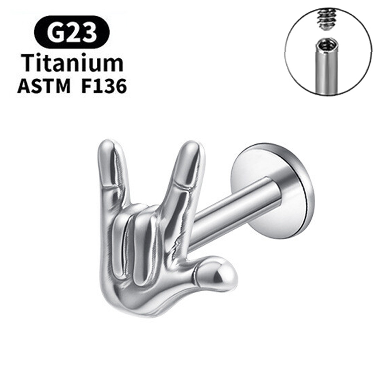 Titanium Stud boucles d'oreill - Body Jewelry Internally Threaded avis et prix