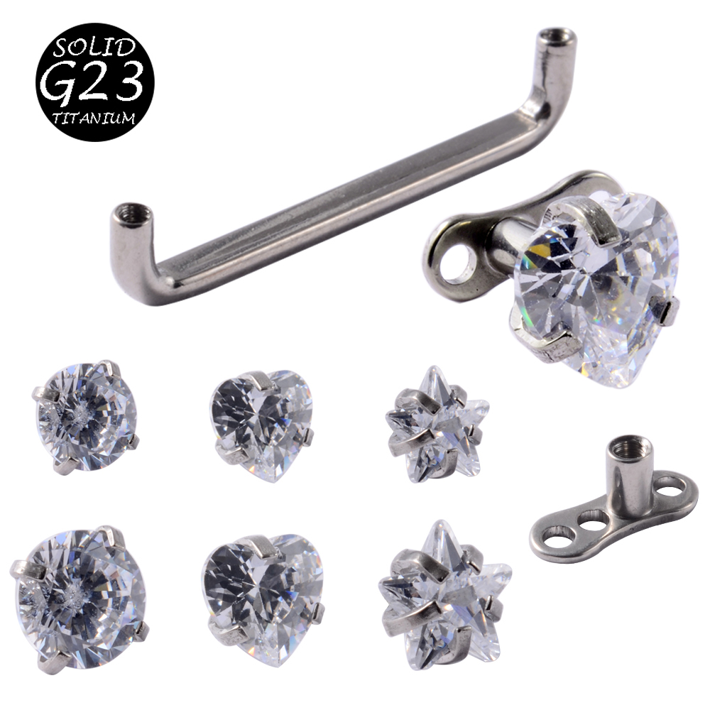 1 pièce G23 titane dérmique an - Dermal Anchor Top avis et prix