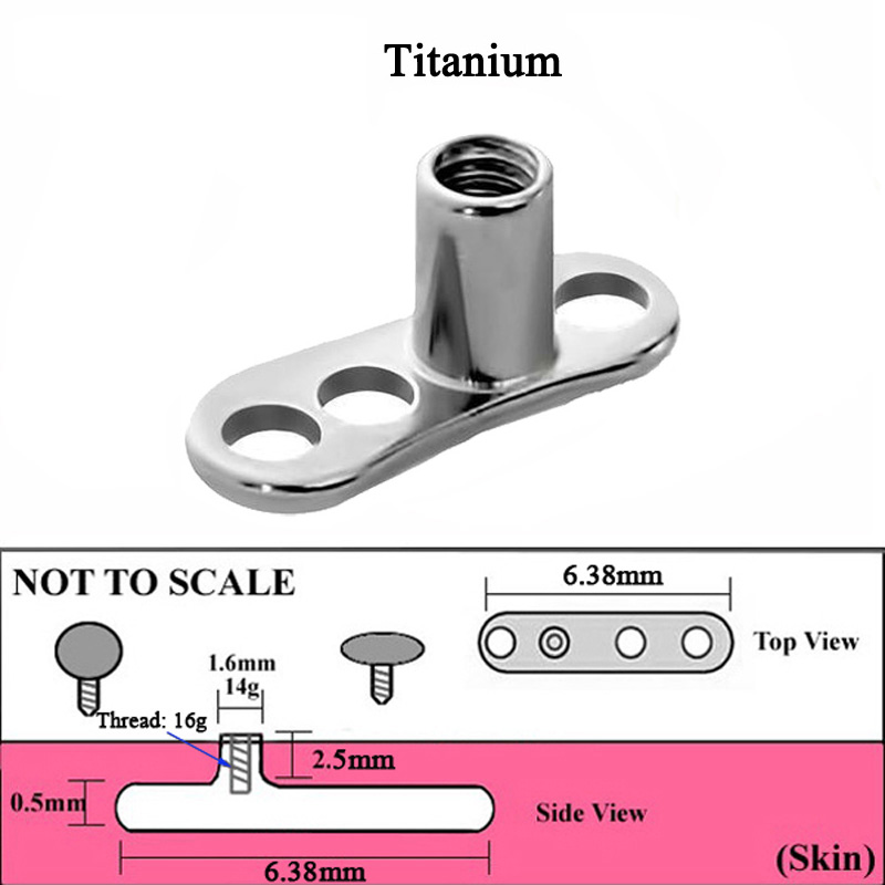 1 pièce G23 titane dérmique an - Dermal Anchor Top avis et prix