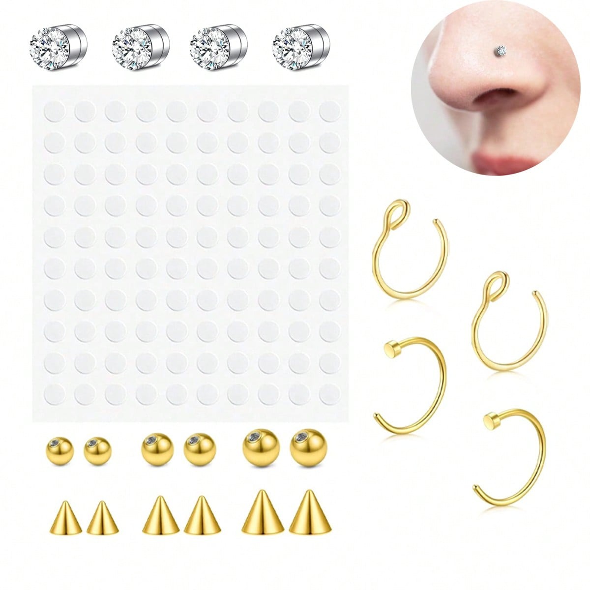 Faux anneaux de nez et faux se - Body Jewelry Nose Ring avis et prix