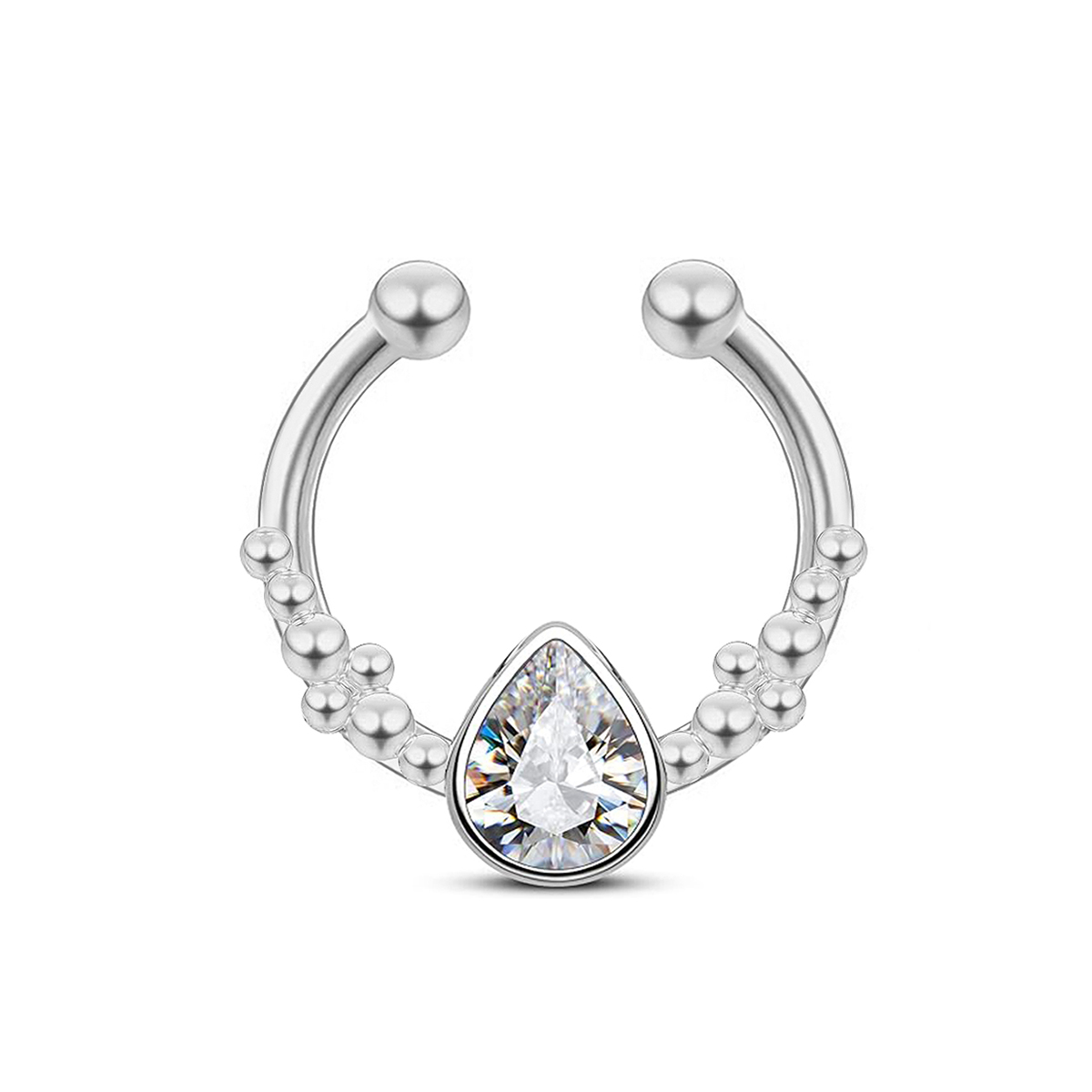 Anneau de faux nez en fer à ch - Body Jewelry Nose Ring avis et prix
