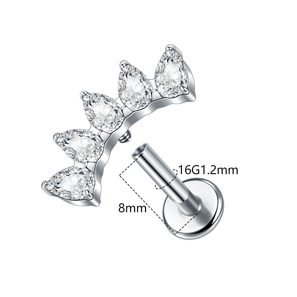 Boucles d'oreilles Helix en fe - Body Jewelry Internally Threaded avis et prix