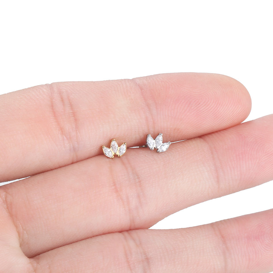1pc Labret Piercing titane lèv - Body Jewelry Internally Threaded avis et prix
