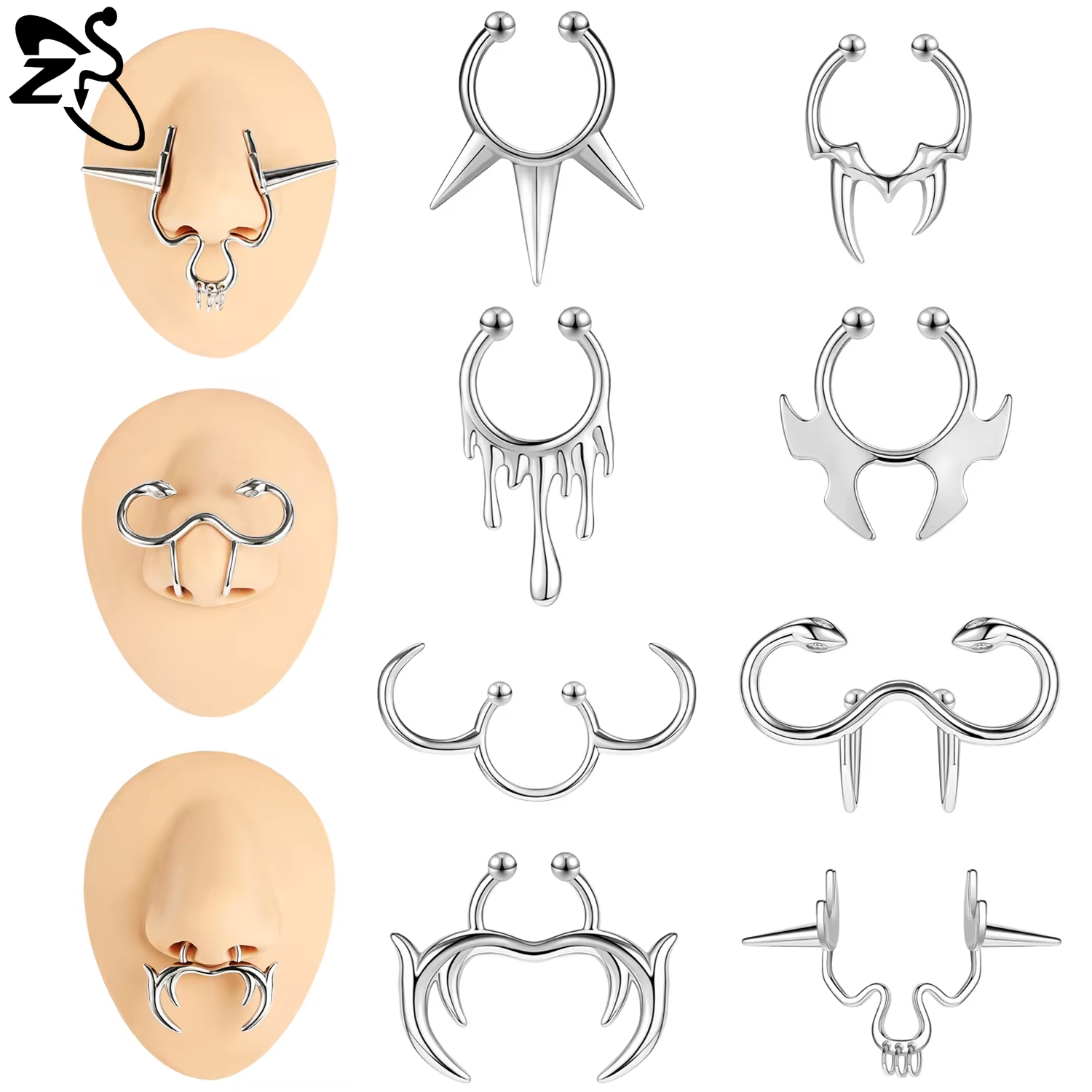 ZS 1 pièce Punk Stlye faux Sep - Body Jewelry Nose Ring avis et prix