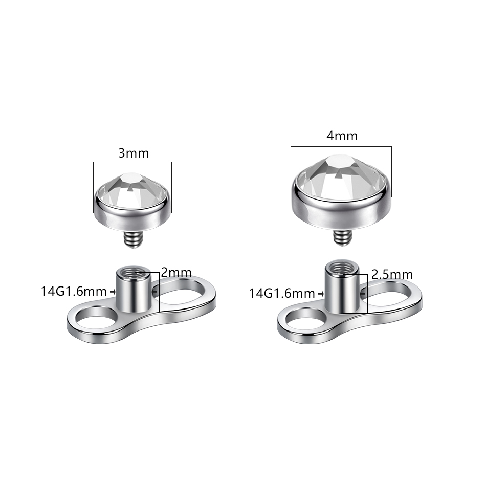 Ensemble de Micro piercing cut - Dermal Anchor Top avis et prix