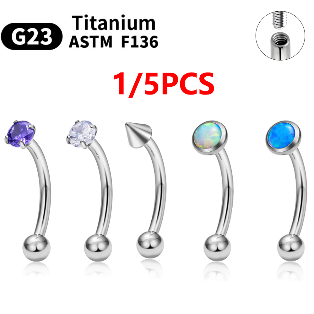 1/5 PIÈCES Barbell Courbé à Fi - Body Jewelry Internally Threaded avis et prix