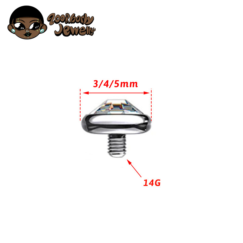 1 pièces ASTM F136 titane lune - Dermal Anchor Top avis et prix